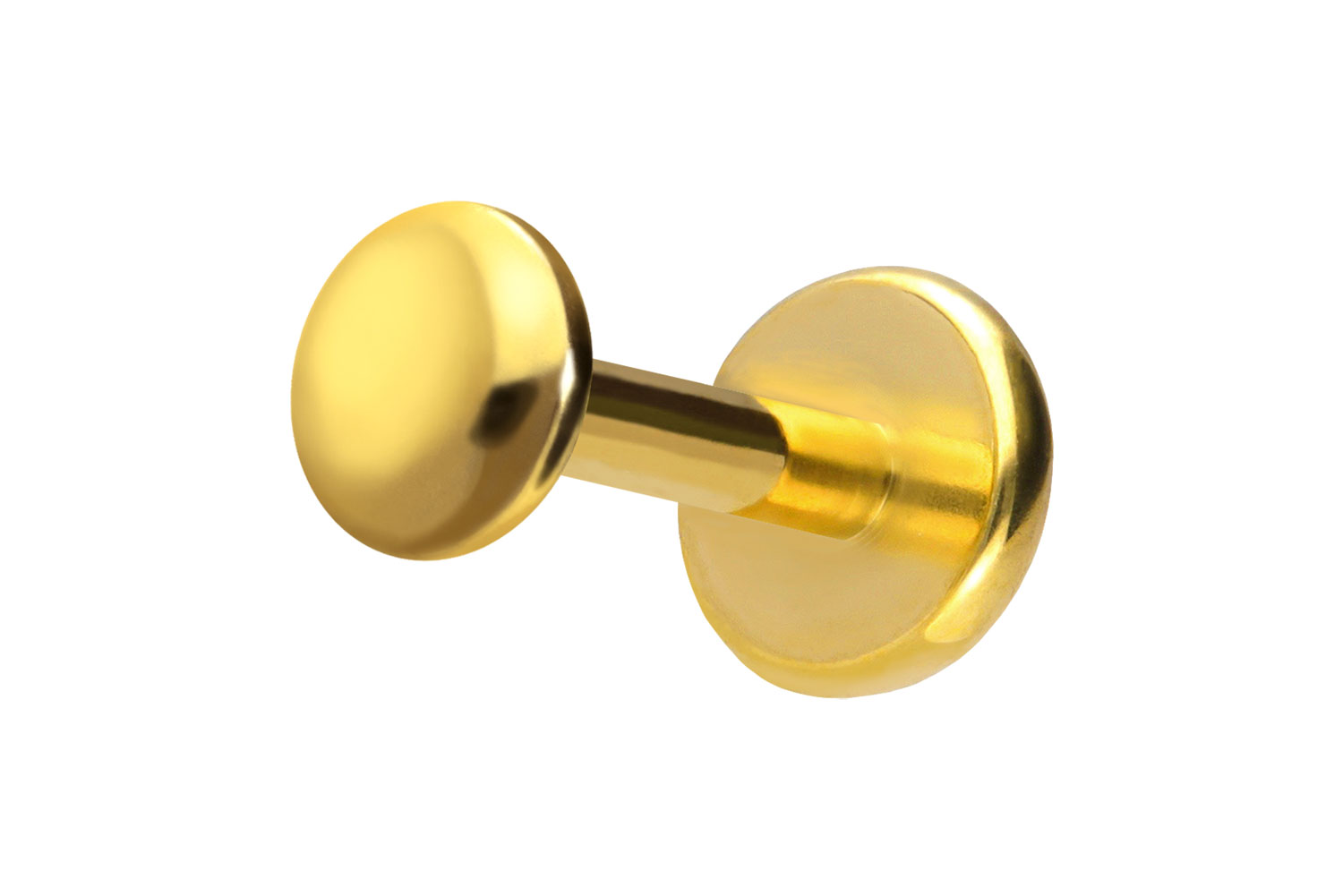 Titan Labret Piercing mit Push Fit DISC